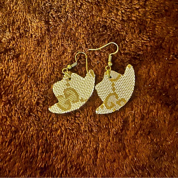 Custom Leather Lux & Designer Earrings- Dooney, Coach, Kate, LV, GUCCI, MK - Picture 5 of 15